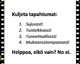 Kirjoittaminen: Tapahtumien kuvailu