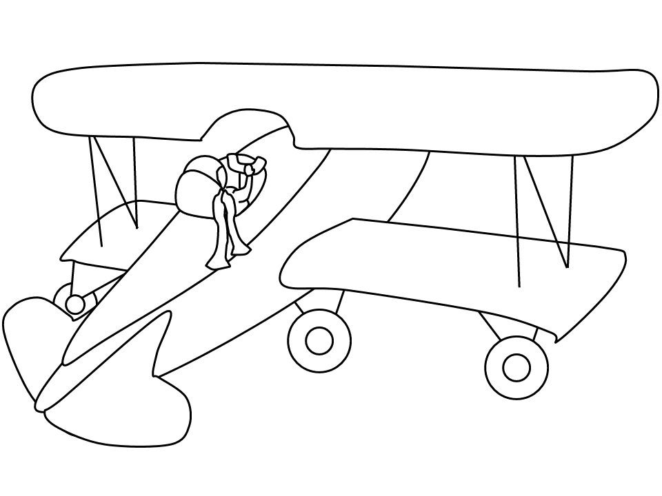 15 Gambar Mewarnai Pesawat Terbang Untuk Anak PAUD dan TK
