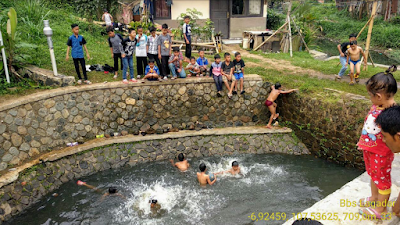 Sungai Mulai Bersih, Anak Anak Warga Desa Lagadar Manfaatkan Untuk Berenang