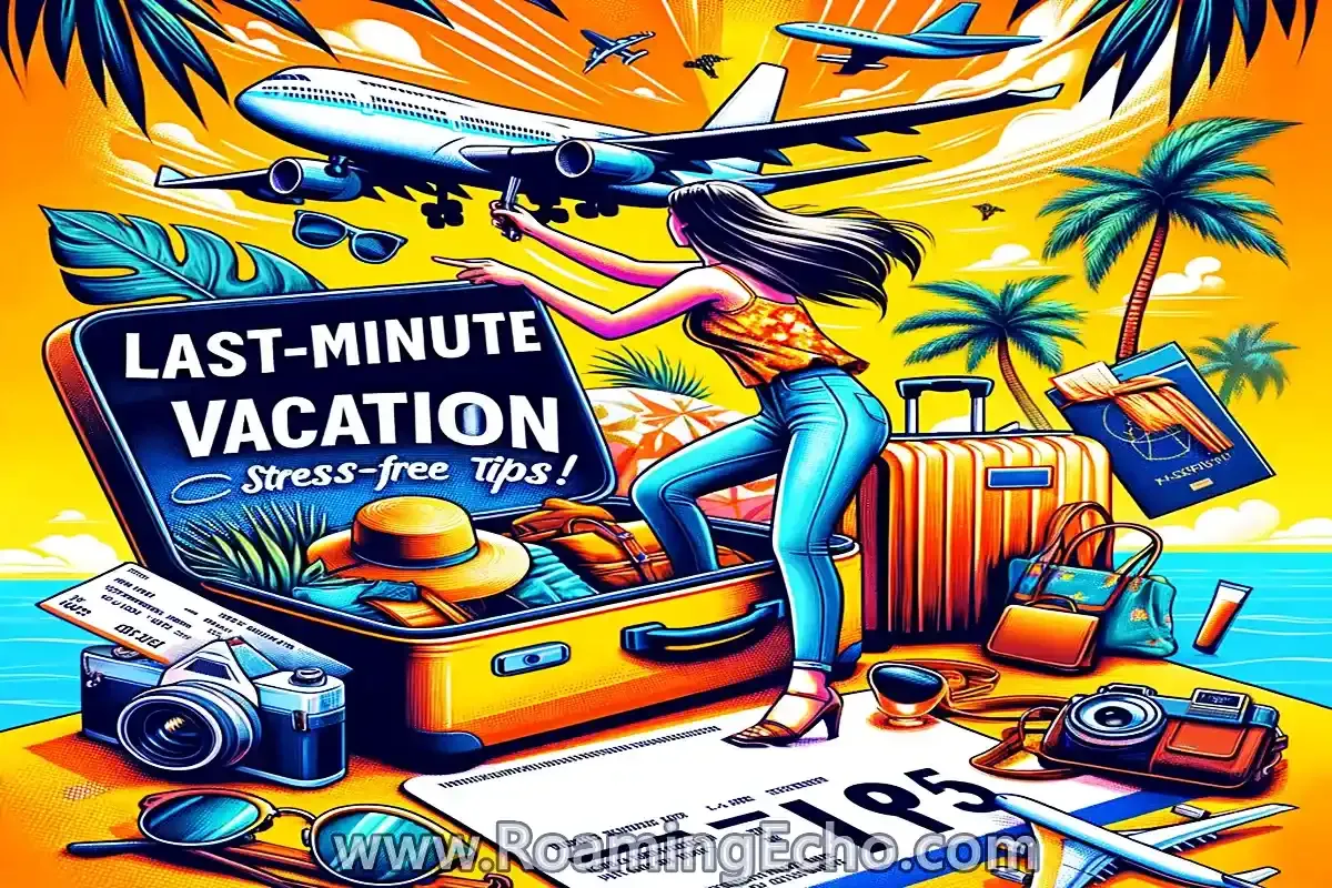 last-minute vacation, last-minute travel deals, spontaneous trip, stress-free getaway, all-inclusive vacation packages, last-minute booking tips, affordable travel, travel on short notice, flexible travel destinations, quick weekend trips, packing light for travel, last-minute flight deals, travel apps for planning, credit card rewards travel, Ways To a Cheap Last-Minute Vacation, How To Book A Last-Minute Vacation Like A Pro, How to plan a trip on short notice?, How to Plan a Last Minute Trip 10 Expert Tips