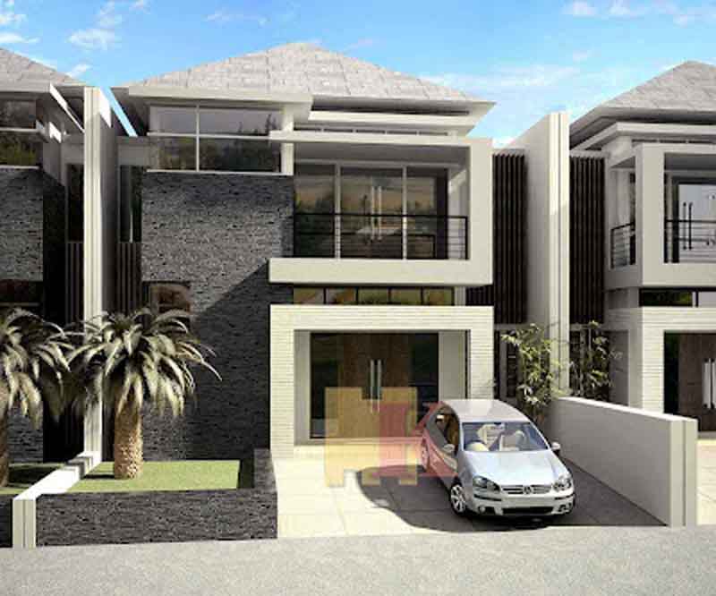 rumah minimalis 2 lantai sudut<br />