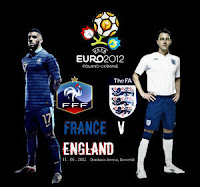 Prancis vs Inggris Euro 2012