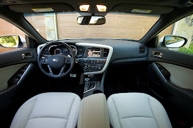 Interior view of 2013 Kia Optima SX
