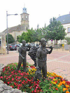 Statue Wine Village Burgundy Cote d'Or France