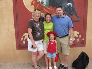 Grandma, Alexa, Sophia and Daddy at Old Tucson