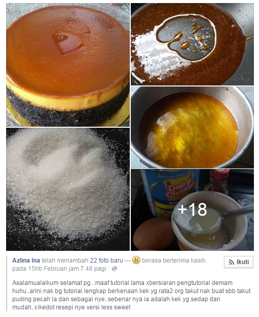 BLOG : MASAK APA HARI INI (MAHN): KEK COKLAT LAPIS KARAMEL 