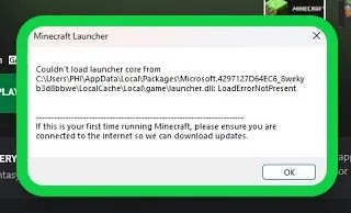 Fix Minecraft Launcher Couldn't Load Launcher Core Launcher.dll: LoadErrorNotPresent