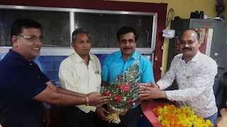 मंडी व्यापारियों ने किया कृषि उपज मंडी के नए सचिव का स्वागत