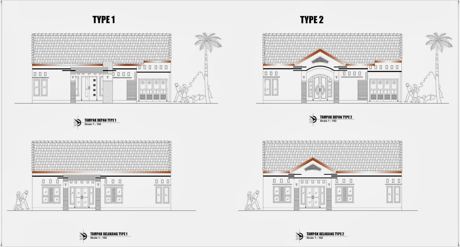 Denah Rumah Ukuran 14 M X 85 M Home Design And Ideas