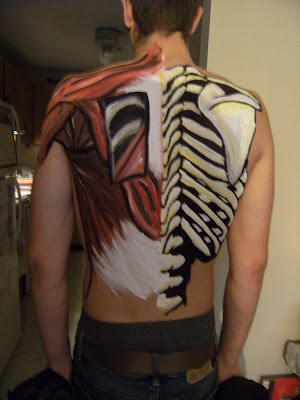 body painting sport stars