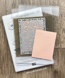 Technique Tuesday: Emboss with Detailed Dies | Stampin' Up! Two Tone Flora Card + Video Tutorial ~ www.juliedavison.com #stampinup Jan-Apr 2023 Mini Catalog