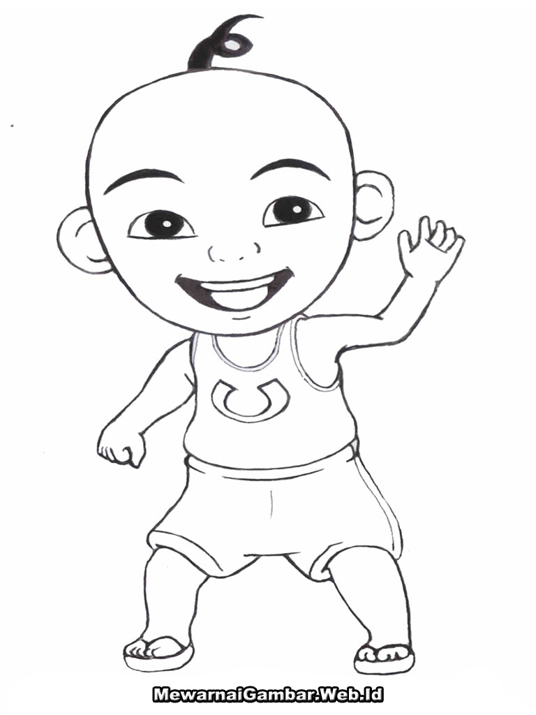 Mewarnai Gambar Upin Dan Ipin  Mewarnai Gambar