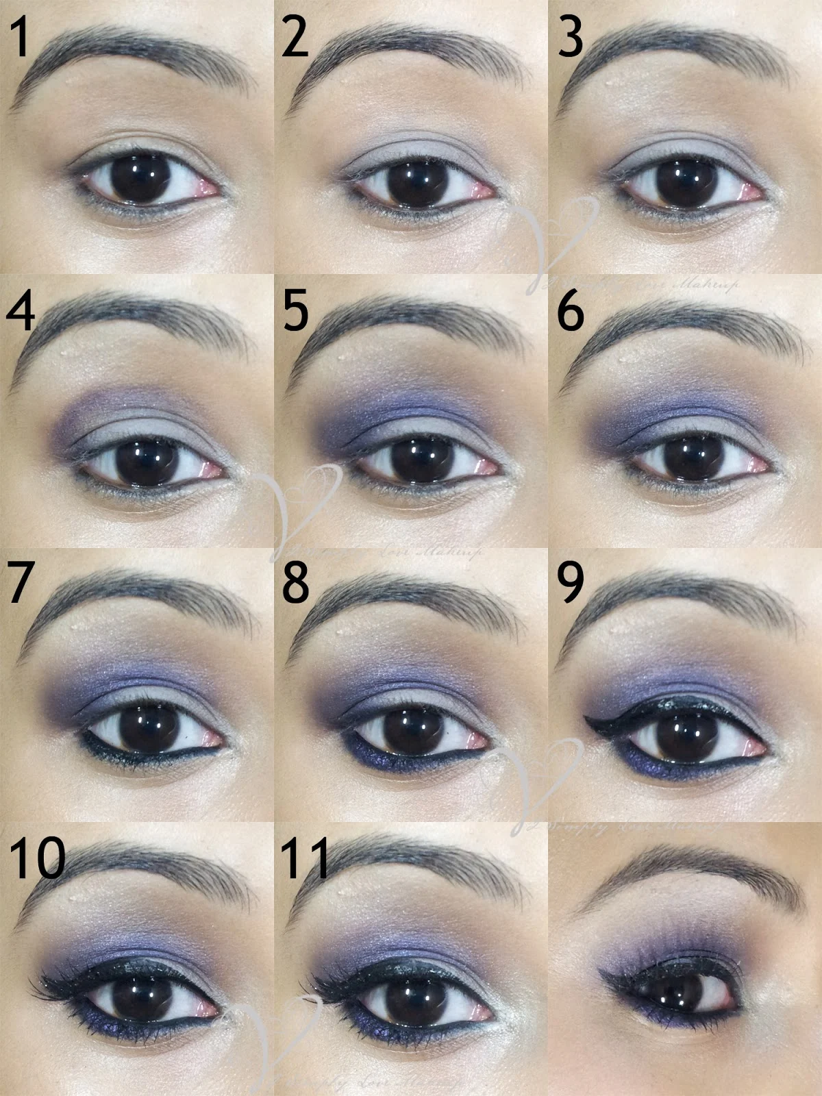 TUTORIAL Easy Purple Eye Makeup