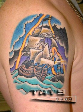 Ship tattoo