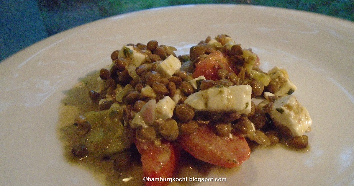 Hamburg kocht!: Linsensalat mit Tomaten und Schafskäse