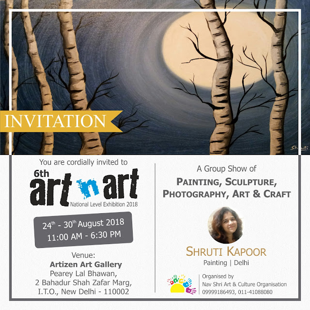 Artist Shruti Kapoor, All India Painting, Photography, Sculpture, Art & Craft Exhibition on National Level
