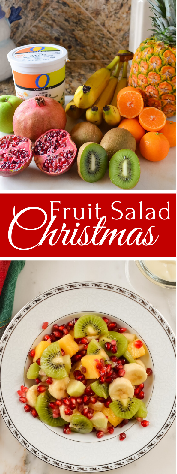 CHRISTMAS FRUIT SALAD #vegan #glutenfree