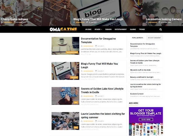 Omagazine: Responsive Blogger Teması İndir | Blogger Tema