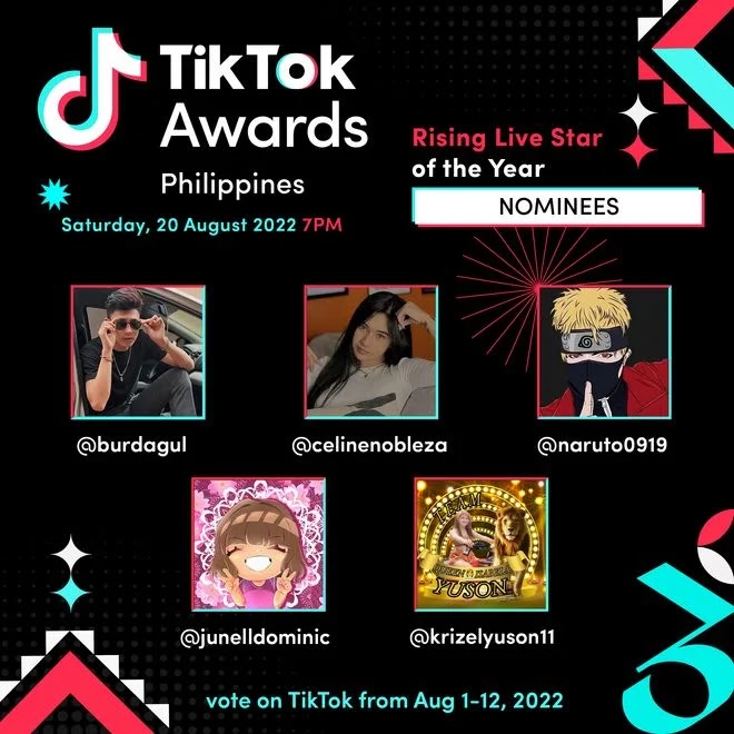 TikTok Awards Rising Live Star of the Year