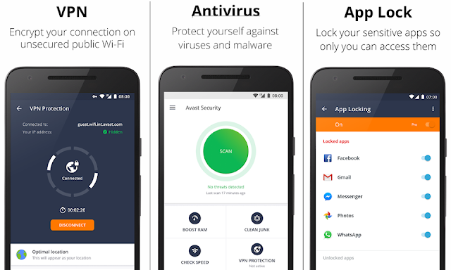 تحميل تطبيق Avast Mobile Security Pro للأندرويد,