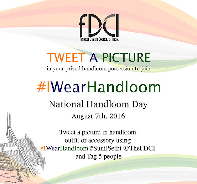 'Selfie-with-Handloom', a social media campaign launched by Smt. Smriti Irani supported by Fashion Design Council of India