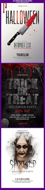  Halloween Party Flyer Bundle