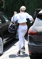 Miley Cyrus ass in white spandex