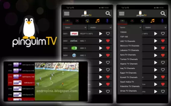 تحميل تطبيق Pinguim TV بريميوم