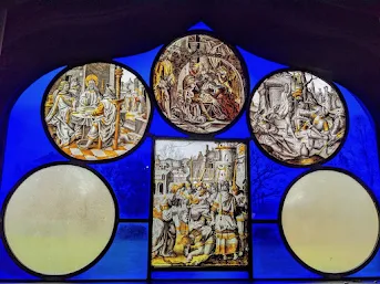 Places to Visit in South West London: Stained glass at Strawberry Hill House