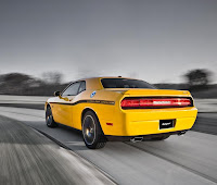 Dodge Challenger SRT8 392 Yellow Jacket (2012) Rear Side