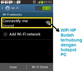 Cara Share Internet Dari PC Ke HP Android 3