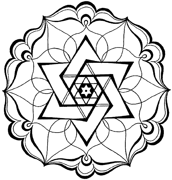 Advanced Mandala Coloring Pages