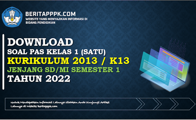 Download Contoh Soal PAS Kelas 1 Tema 3 Semester 1 Tapel 2022/2023