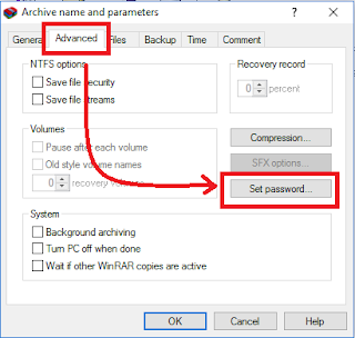 Cara Mudah Memberi Password Pada File WinRAR