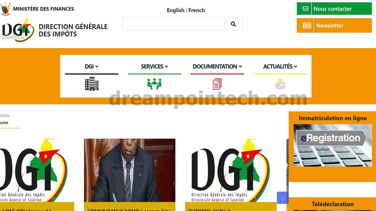 Attestation d'Immatriculation en Ligne Cameroun Impots PDF