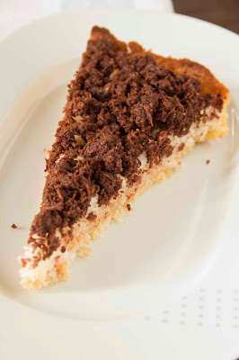 Tarta de coco y chocolate