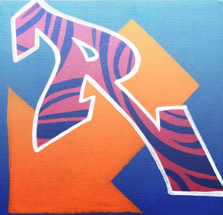 letter r in graffiti. Alphabets Letter R Retro