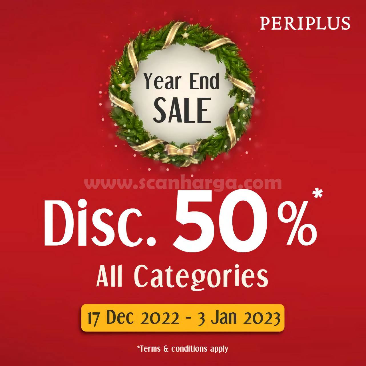 Promo PERIPLUS Year End Sale Discount 50% Off All Categories