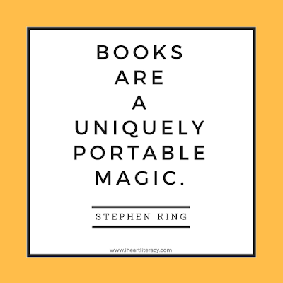 Books are a uniquely portable magic. -Stephen King