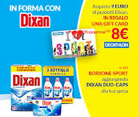 Logo ''In forma con Dixan'' : card Decathlon da 8€ come premio sicuro + borsone sport