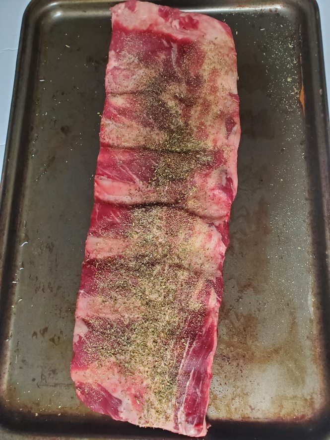 seasoned beef ribs raw