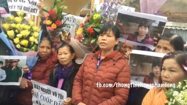 Cấn Thị Thêu vừa ra tù lần hai đã ngay lập tức chống đối