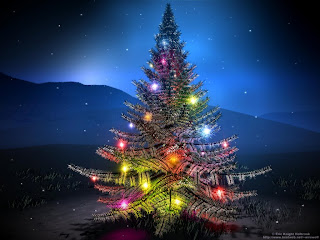 Digital Christmas light Wallpapers