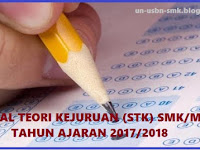 Soal Teori Kejuruan (STK) Teknik Konstruksi Batu dan Beton SMK 2017/2018