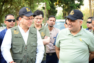 cap of rajaji park viral as on the head of CM Dhami