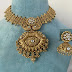 Antique gold jewellery necklace