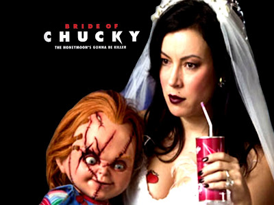 Jennifer Tilly and Chucky desktop wallpaper image