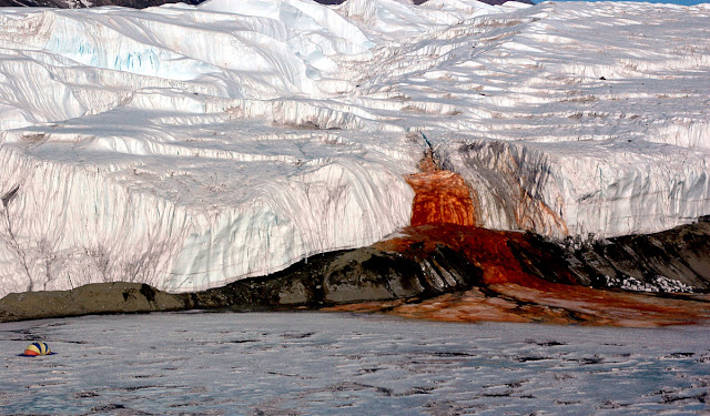 Blood Falls, Antarctica, mysterious place