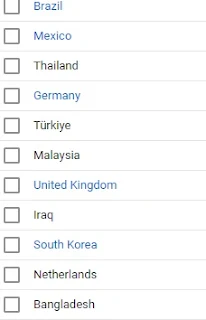"Countries that have viewed Story Time Productions videos"