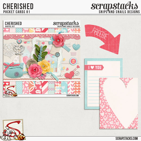 Cherished Pocket Cards Freebie by Snips and Snails Designs